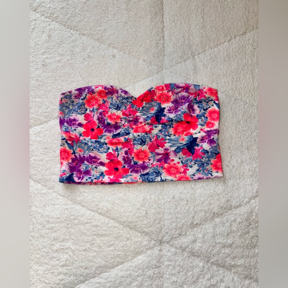 Victoria’s Secret PINK Floral Crop Bandeau